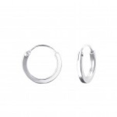 EHOOPS-12   Sterling Silver 1.2cm hoops/sleepers