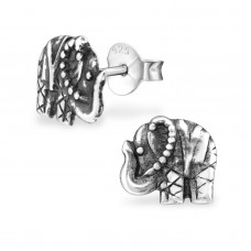 E02772-SS   Sterling Silver Elephant Ear rings 