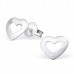 E01316-SS Sterling Silver Mini Heart Ear Rings 