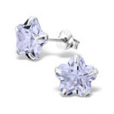 E00004-PU Sterling Silver Star stud Ear rings